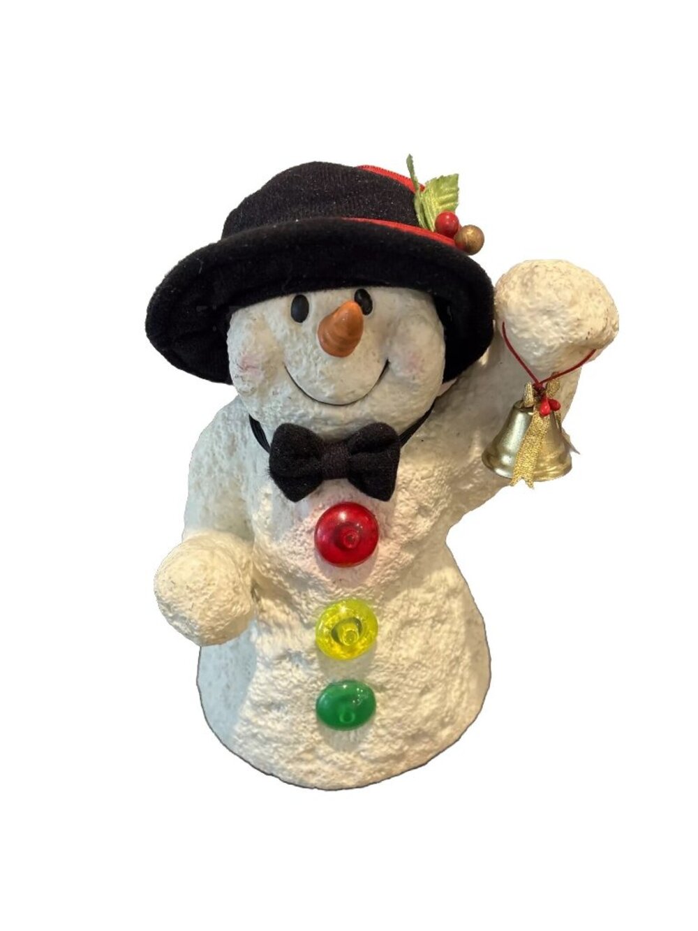 Vtg Rare Rubbery Singing Frosty The Snowman Animated Music Christmas Kurt Adler
